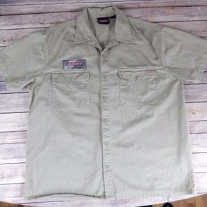Khaki DICKIES Shirt Size XL (46-48) 100% Cotton